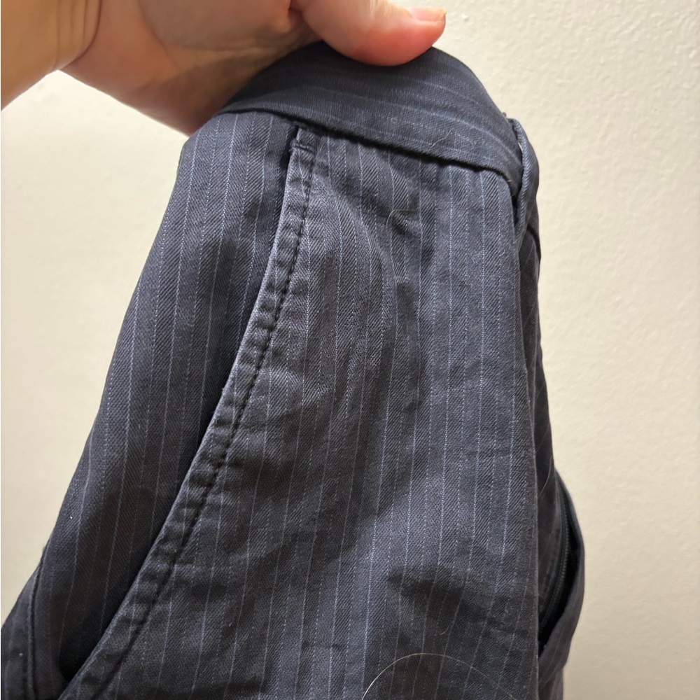 Banana Republic Navy/Gray Pinstripe Pants